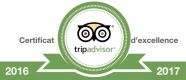 Certificats d'excellence TripAdvisor